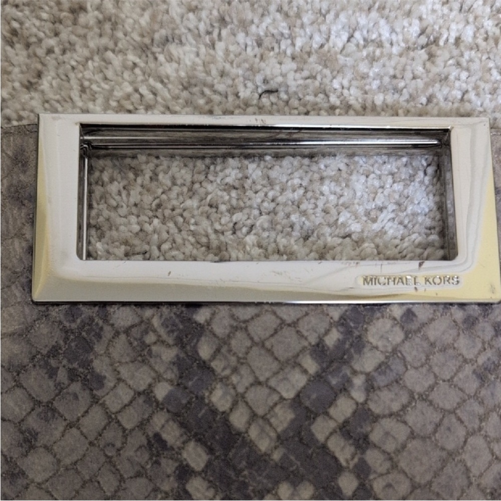 Michael Kors Berkley Python Clutch - Picture 6 of 9
